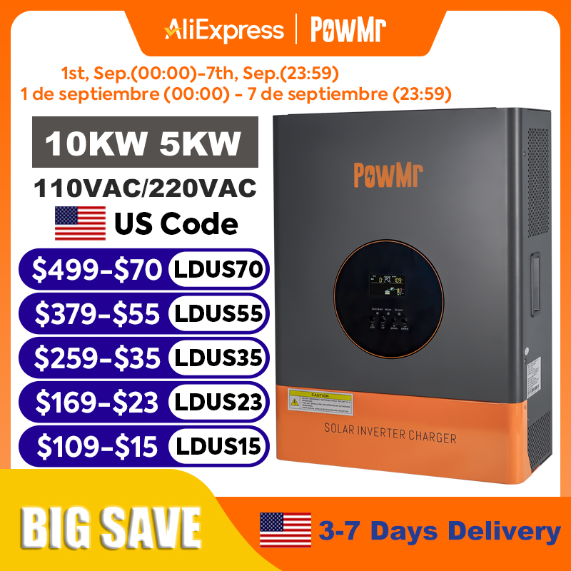 Drone Solar Charger - PowMr 10KW 5KW Split Phase Inverter