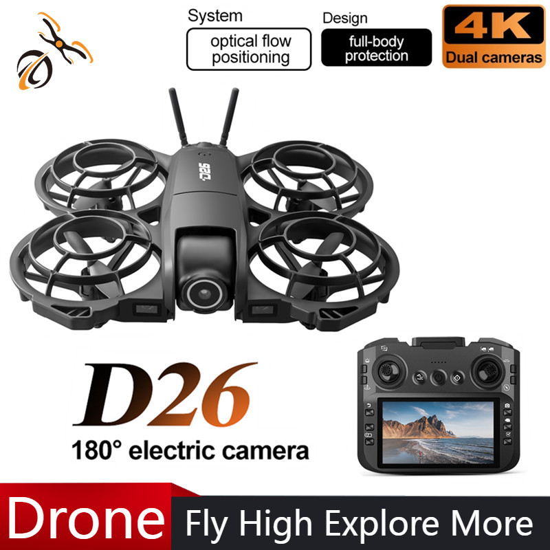 D26 Drone 4K Aerial HD 180° Ca - Drone Controller Screen review and price